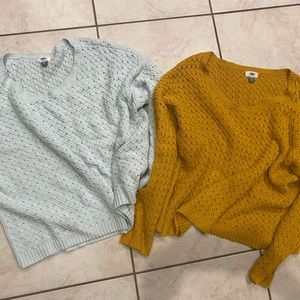 2 Old Navy knitted sweaters size 2x